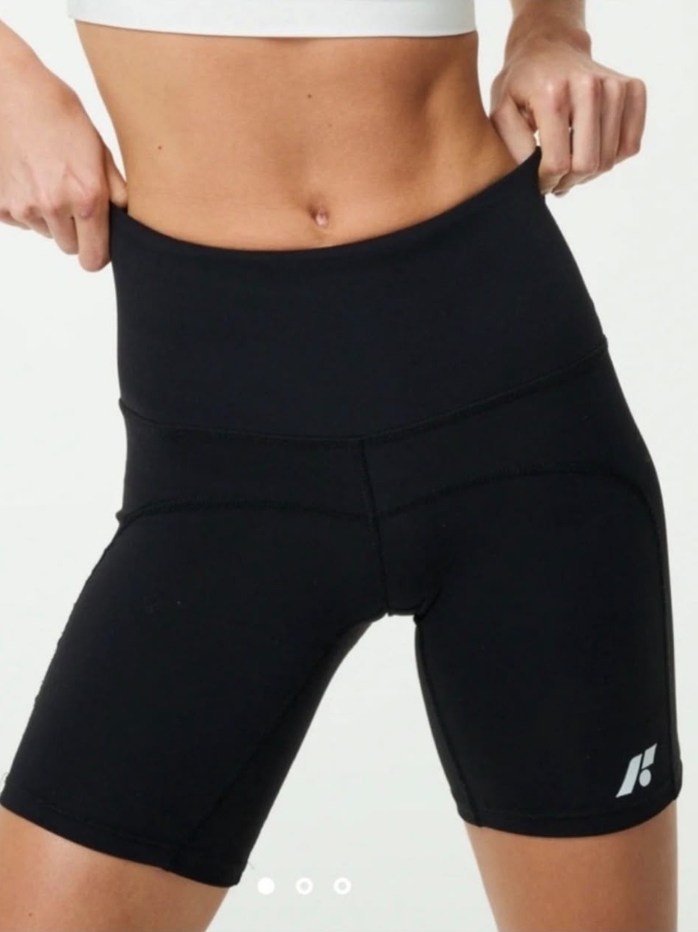 Forme Sculpt Posture Shorts Womens Size L Black High Waist Bike Compress NWT